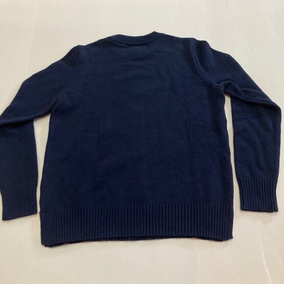Charter Club Women's Navy Long Sleeve Sweater Knit Top With Fox Size Small - Picture 6 of 8